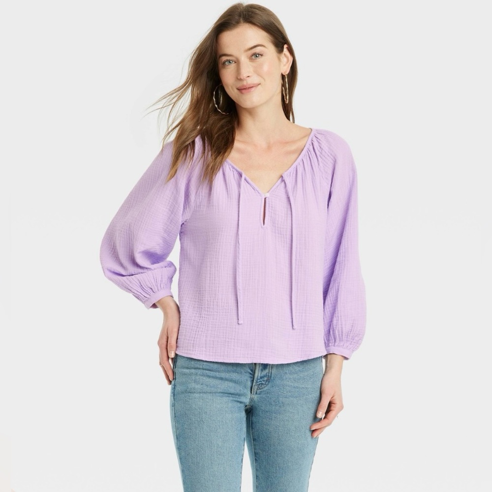 Universal Thread Light Purple Women's Blouse